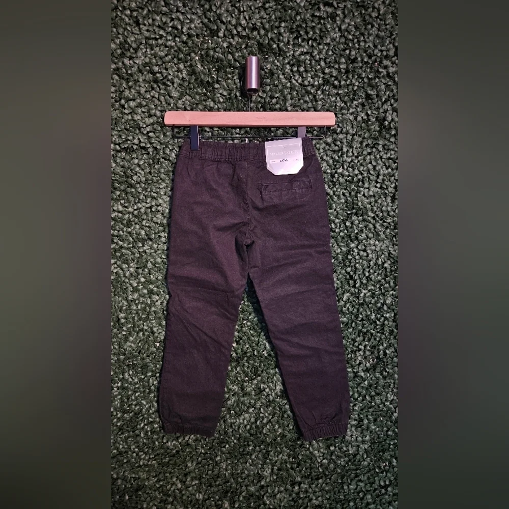 Kids Black Casual Jogger Pants